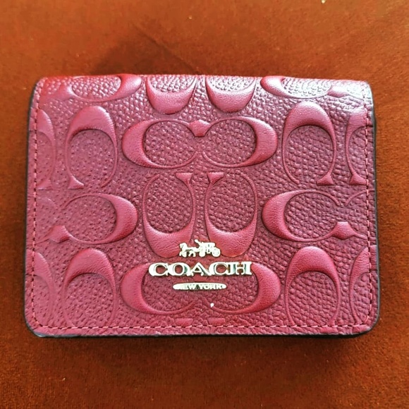 Coach Bags Coach Signature Half Flap Card Case Poshmark